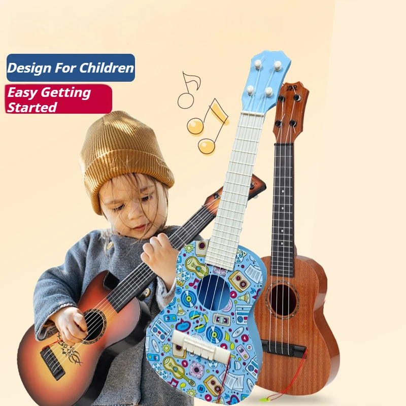 54 cm ukulele pre deti gitarová hračka sa používa na hranie základných nástrojov so simulovaním hudobných hračiek Yukrili Hračky Dievčatá darčeky
