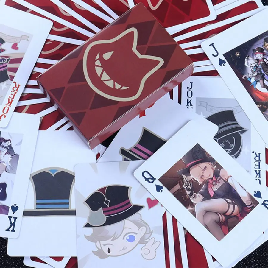 54 listov Lyney Lynette Poker Cards Game fontaine Lyney poker karty Roztomilé rekvizity Kúzelné doplnky