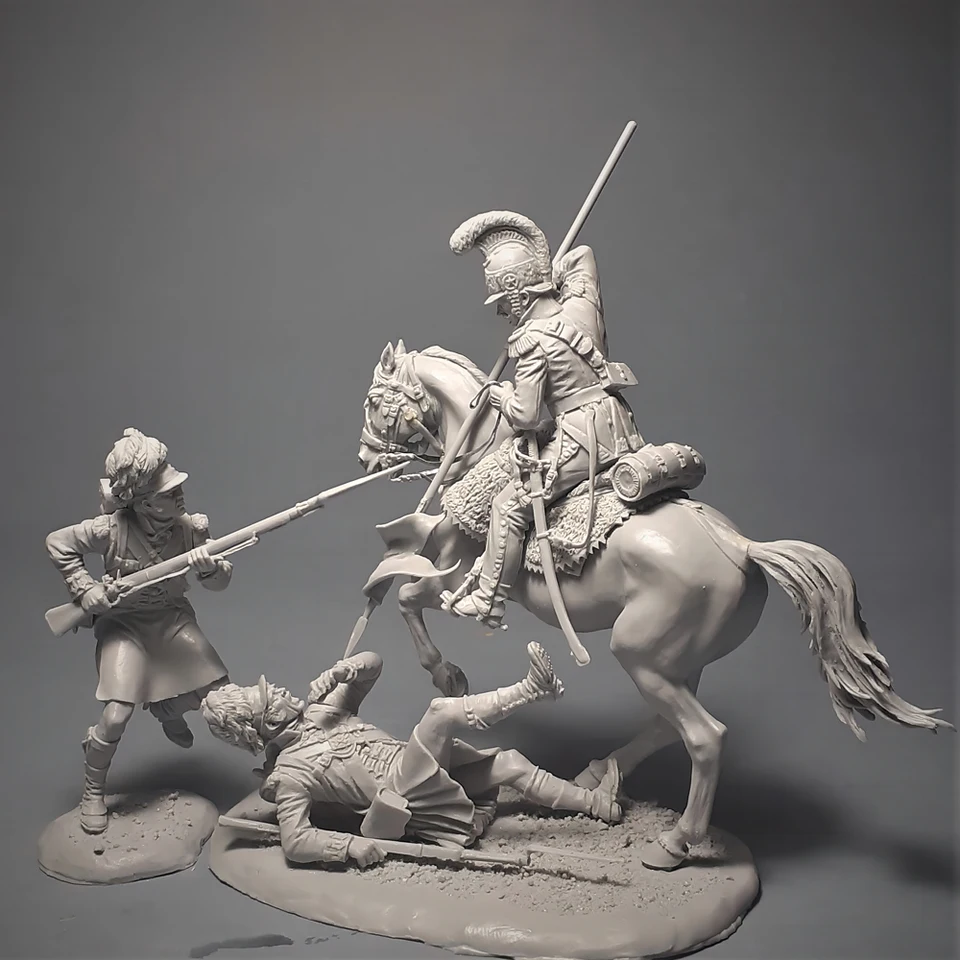 54 mm živice modelové súpravy GK, historické témy ， nezasiahnuté a nenatreté, 395J