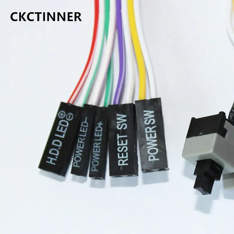 55 cm Slim ATX Počítačový počítač Power Board Originálny zapnutý / vypnutý / reštart s prepínačom tlačidla tlačidla Vypínač LED Light Reset Prepínač