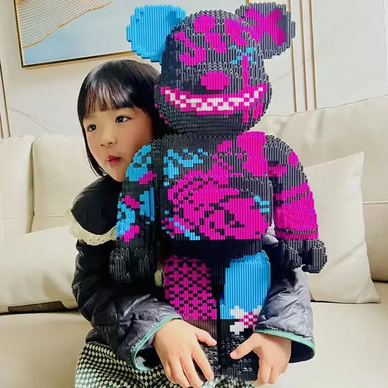 55 cm Super veľké série Násilné stavebné bloky Bear Building Decoration Dimence Trojrozmerná zostava