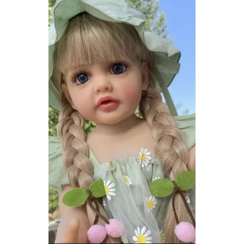 55 cm znovuzrodený silikón celého tela mäkké znovuzrodenie detská bábika Životná simulácia Doll Skutočne vyzerajúce detské bábiky Hračky pre dievčatá darček