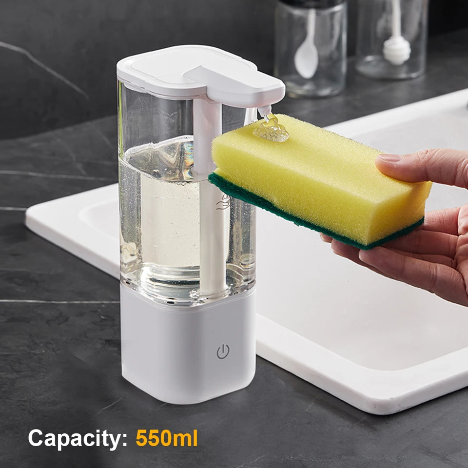 550 ml automatické tekuté mydlo DispenSer Doplnok bez inteligentného snímača Ručne dezinzer DispenSer Kúpeľ