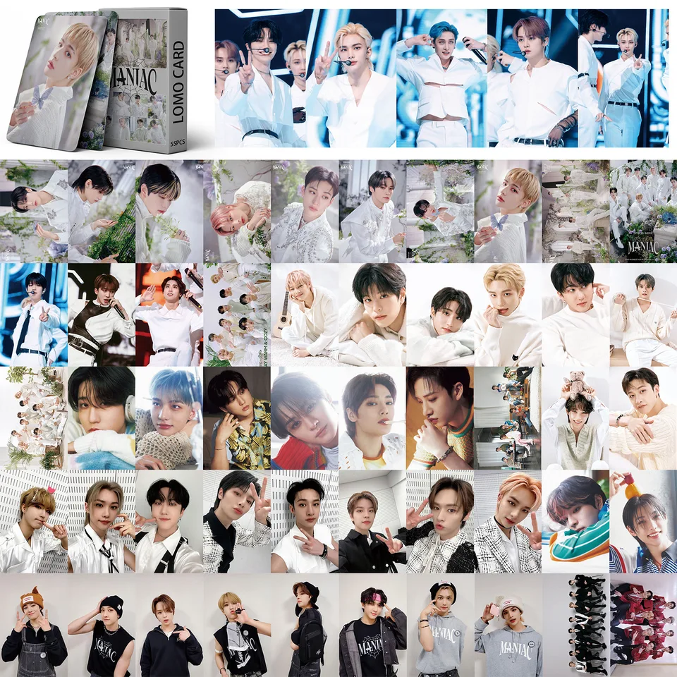 55ks KPOP Stray Kids Lomo Cards Nové album Maniac Japan Encore Photokards Strayn