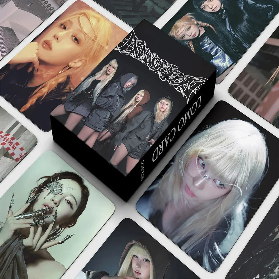55ks/set kpop aespa nový album Lomo Cards HD Photokards Girls Photo karta pre zbierku fanúšikov
