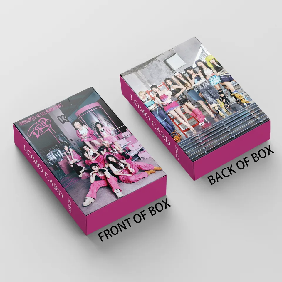 55ks/set KPOP Babymonster Lomo Cards Drip Clik Clak Haram Asa Ahyeon Photokards Photokards