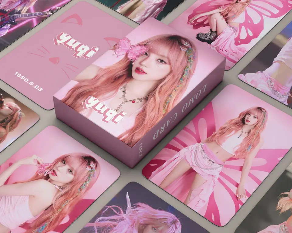 55ks/set kpop idol pieseň Yuqi (g) i-dle Nový album Lomo Card Photocards