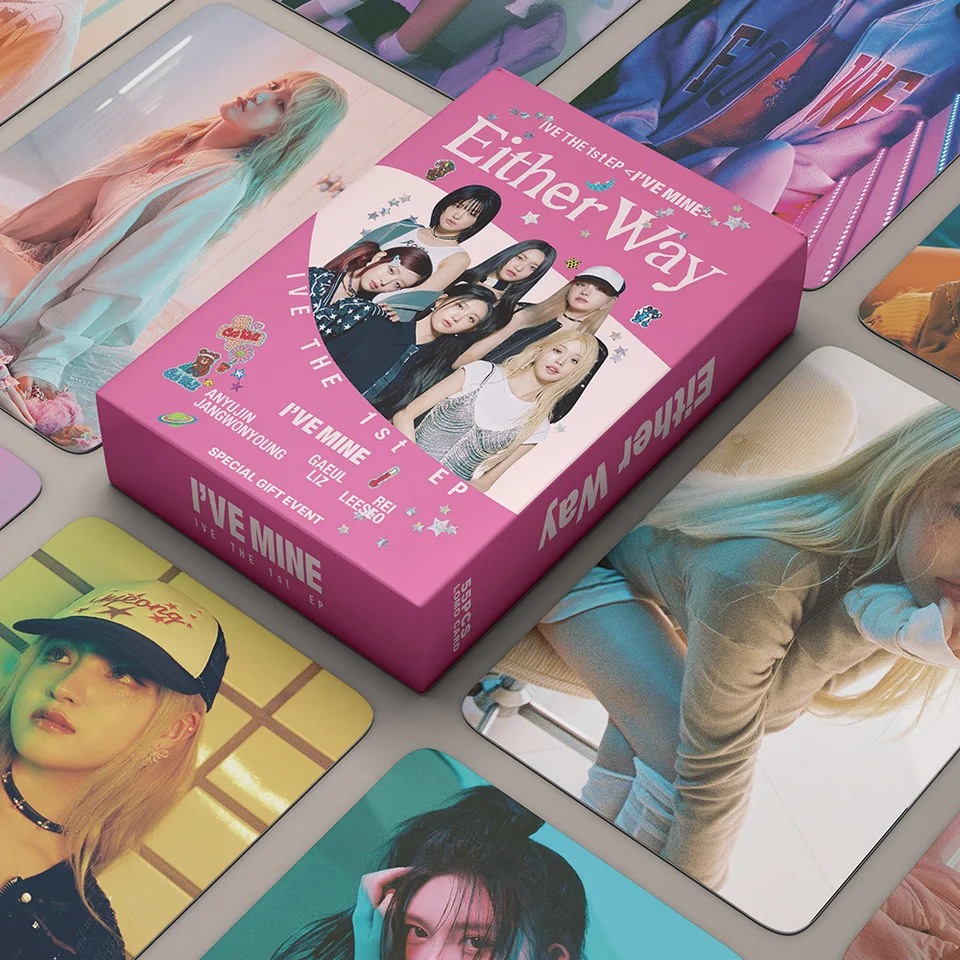 55ks/set Kpop ive Lomo Cards Photo album takto album pre fanúšikov pre fanúšikov