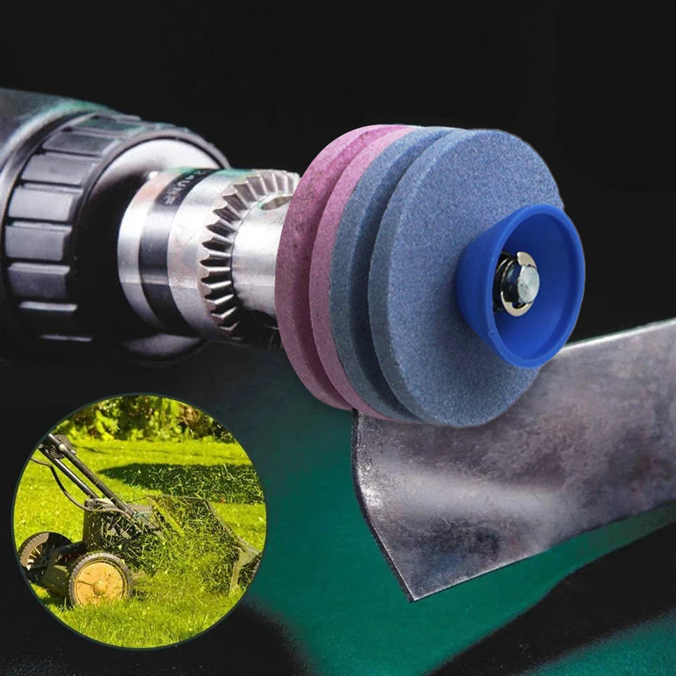 56 mm abrazívne nástroje Barchener Double/Four Layer Hex Ruck Universal Brinding Rotary Cuts Cuts Whetstone pre kosačku na trávu