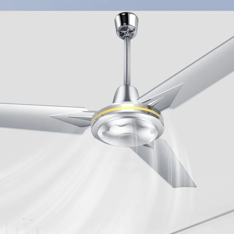 56-palcový stropný ventilátor z nehrdzavejúcej ocele s priemyselným komerčným ventilátorom Copper Motor 5-Blade Výkonný, ale tichý pre domácnosť a kanceláriu