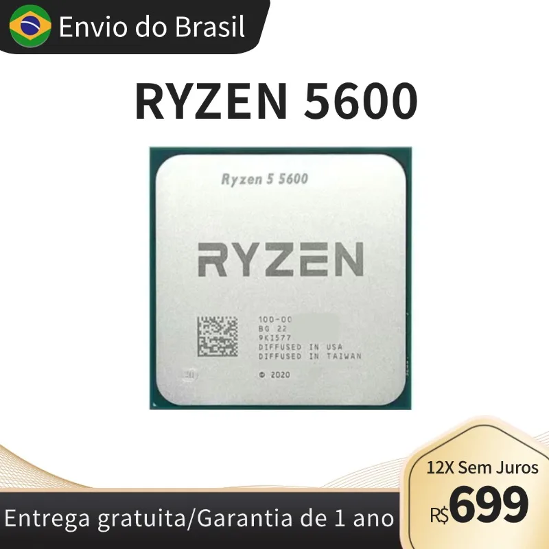 5600 Ryzen 5 CPU Socket AM4 počítačový procesor CPU