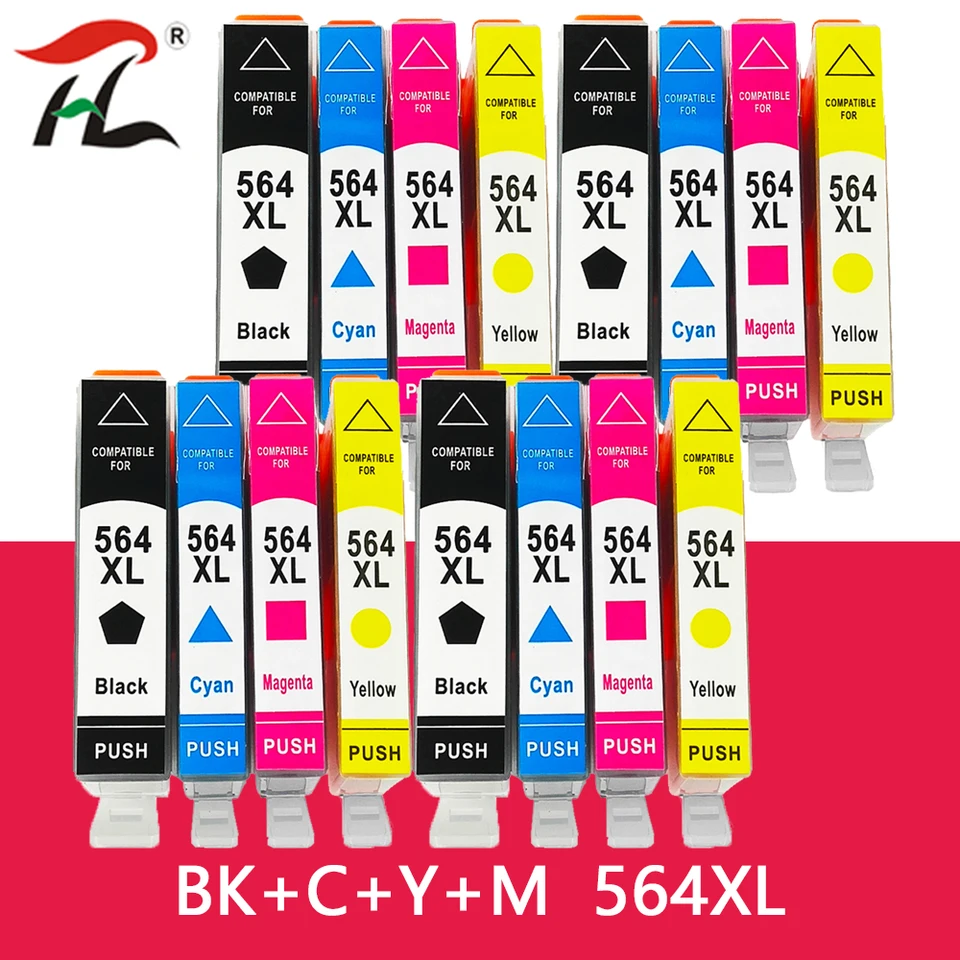 564XL Kompatibilná atramentová kazeta HP564XL NAPÁJAŤ za HP564 4610 4620 B210 5520 3520 5510 B110A C410 B109 C310 7510 6520