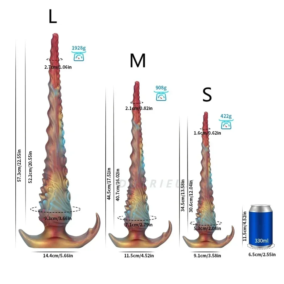 57 cm chápadla dildo extra dlhý penis mäkký silikón sex sexy análny sex hračky zadok plug Expander hlboký análny sex