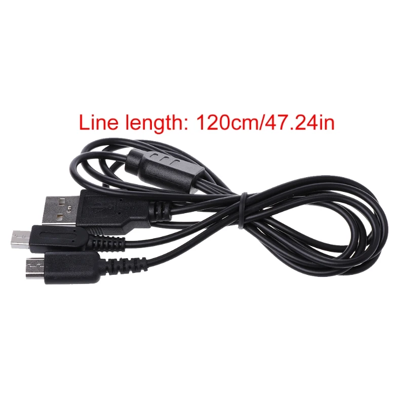 573a 2-v-1 USB Nabíjací kábel nabíjanie kábla Y pre 3DS pre NDSI pre DS Lite