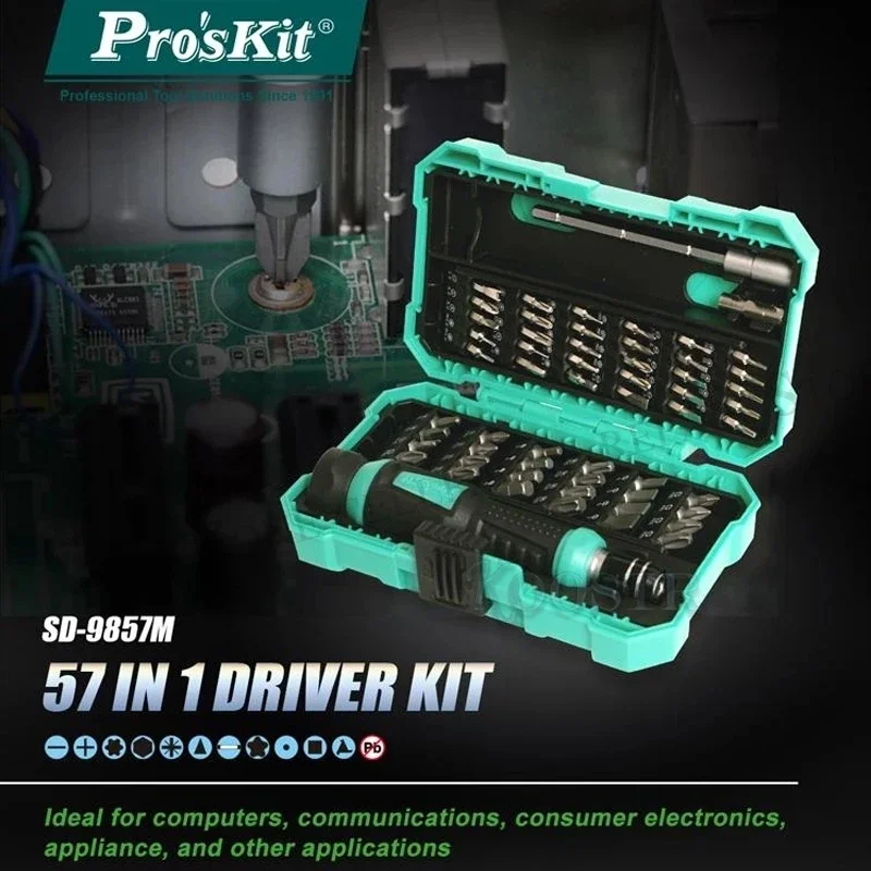 57in1 PROKIT SD-9857M SCRECTDRIVER SET PRECISION SCRECTDRIVER BITS ELEKTRONICKÉ BITY