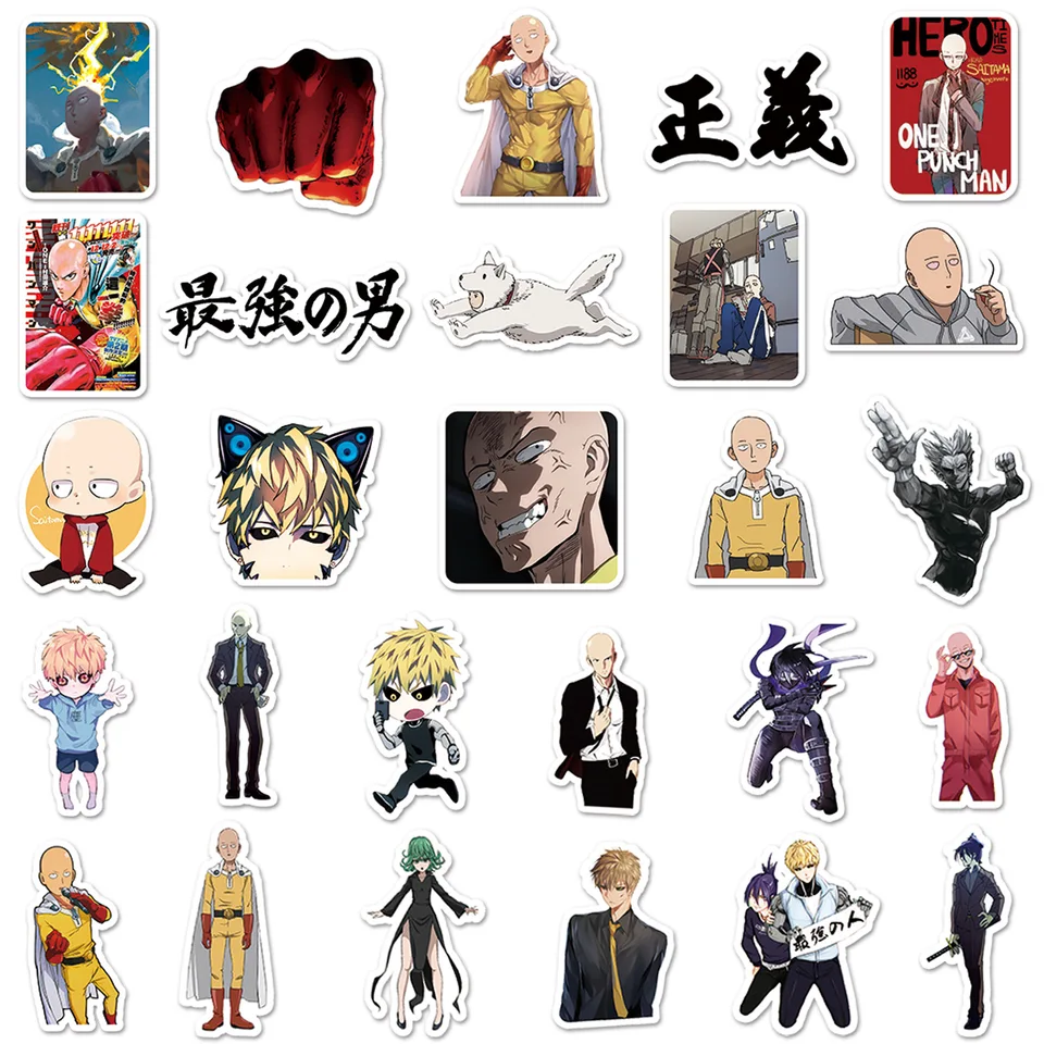 57ks/veľa japonských anime s nálepky s punčovým človekom pre auto prenosný telefón Motocykel Skateboard cyklistický nálepka