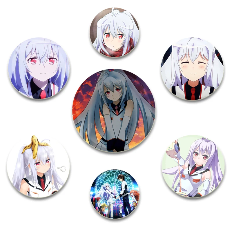 58 mm anime plastové spomienky okrúhle kolíky ručne vyrábané brošňami pre odevy batoh dekorácie karikatúry odznak šperky Darčeky
