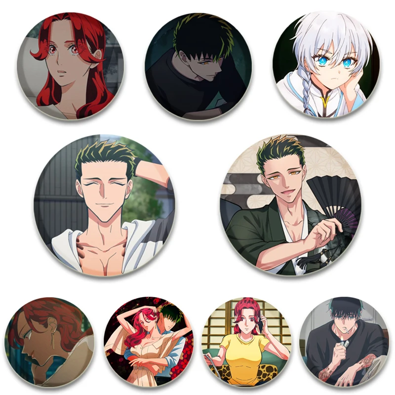 58 mm anime vzrástiť wa tanin ga ii kreatívne odznak Tinplate Soft Button Pin Broš