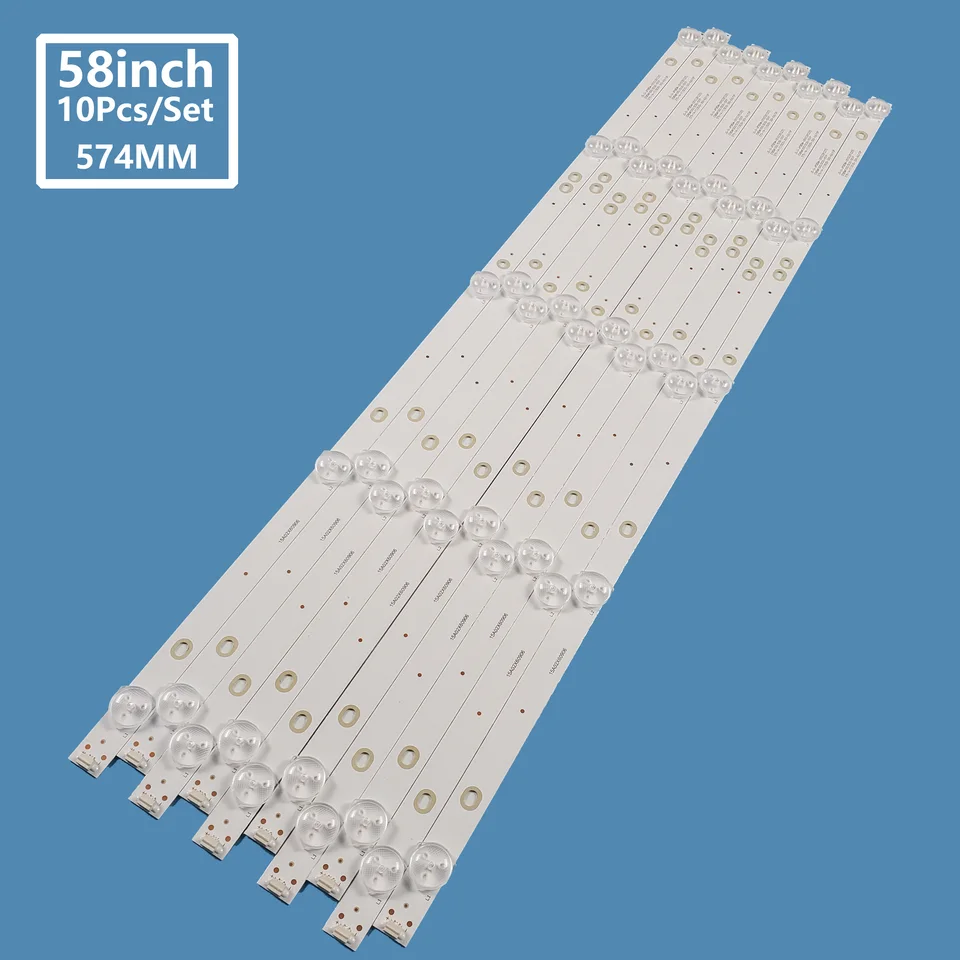 58inch LED pole JS-D-JP58DM-051EC (81225) E58DM1000/3030-5S1P pre Polaroid TVLED584K01 LED TV TV Strip Strip 10ks/set 575 mm