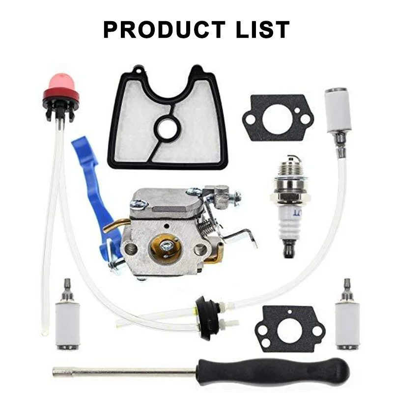 590460102 karburátor w/ Air Filter Falk Line Kit pre HUSQ 125B 125BX 125BVX LEAF Blower Trimmer pre Zama C1Q-W37 Carb 545081811