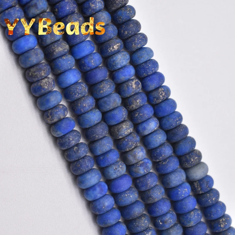 5a prírodný kameň matný lapis lazuli modré korálky ploché oválne lapis lazuli voľné korálky pre šperky výroby kúziel náramky 15 