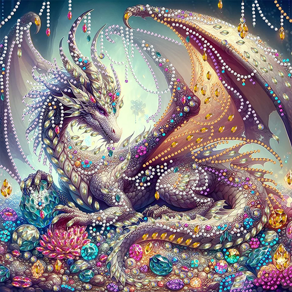 5D DIY čiastočné špeciálne tvarované vŕtačku diamant maľba klenot pteranodon 30x30cm