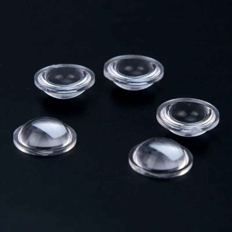 5ks 10 14 mm PMMA Plano Convex šošovky Akrylové LED LED šošovky ohniskovej vzdialenosti 12 mm plano-konvexu zaostrenie šošoviek DIY projektor