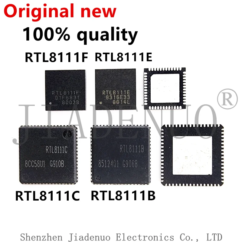 (5ks) 100% Pôvodné nové RTL8111E RTL8111F RTL8111B RTL8111C RTL8111DL QFN Chipset
