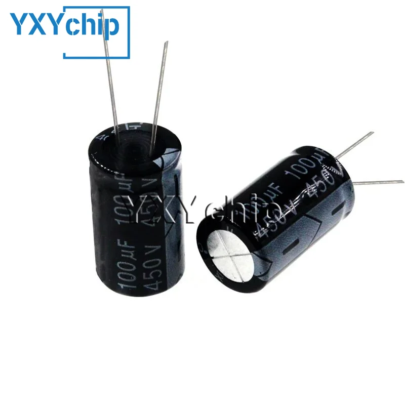 5ks 100UF 450V 100MFD 450Volt Hliníkový elektrolytický kondenzátor 18*30 mm Radial 100MF450V 100UF450V 450V100MF 450V100UF