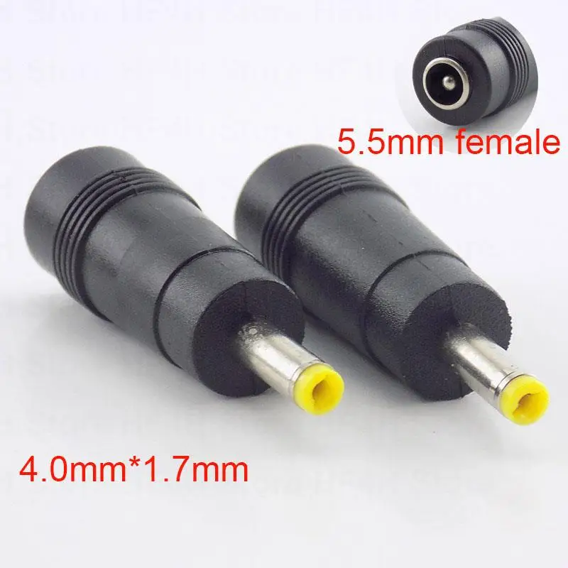 5ks 5,5 mm x 2,1 mm DC DC Samity až 4,0 mm x 1,7 mm mužský jednosmerný výkonový adaptér PC PC počítačové káble Jack notebook notebook laptop b4