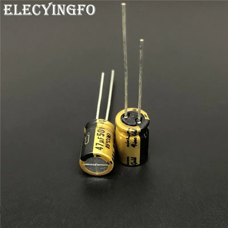 5ks/50ks 47uf 50V Nichicon FG (jemné zlato) 8x11,5 mm 50v47uf Muse Top Grade Audio Cypitor