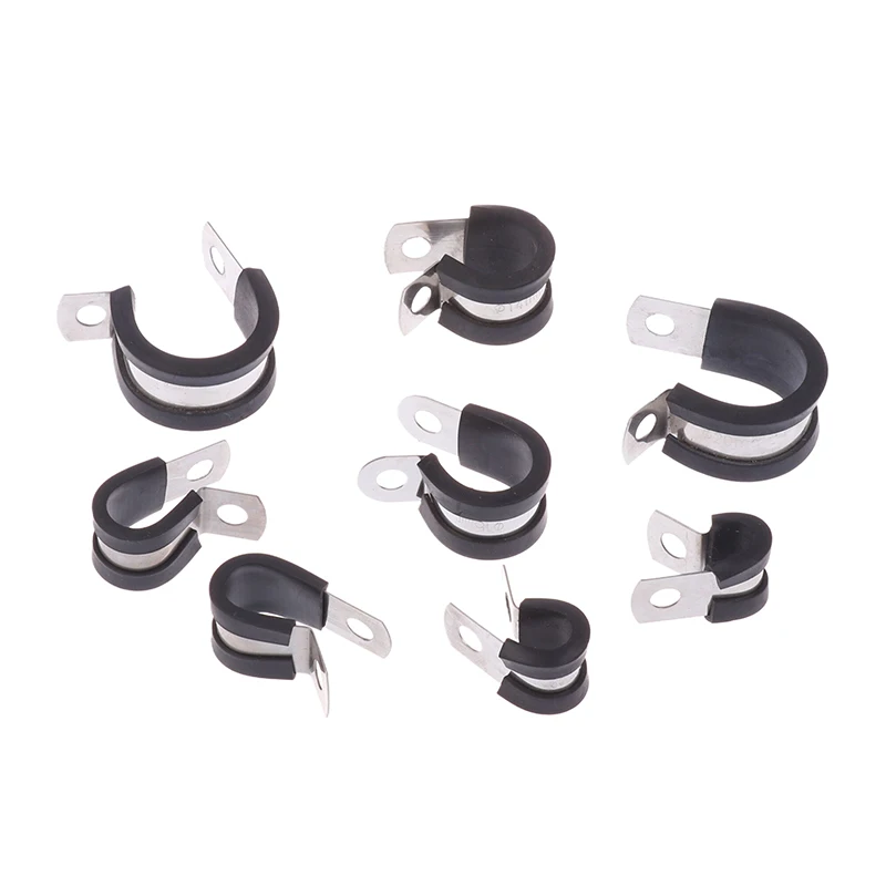 5ks 6 mm-20 mm z nehrdzavejúcej ocele Lorned P Clips R-Type Clamp CLAP CLAMP Montážny hadica CLAPP CLAMP Hadica Fixná svorka