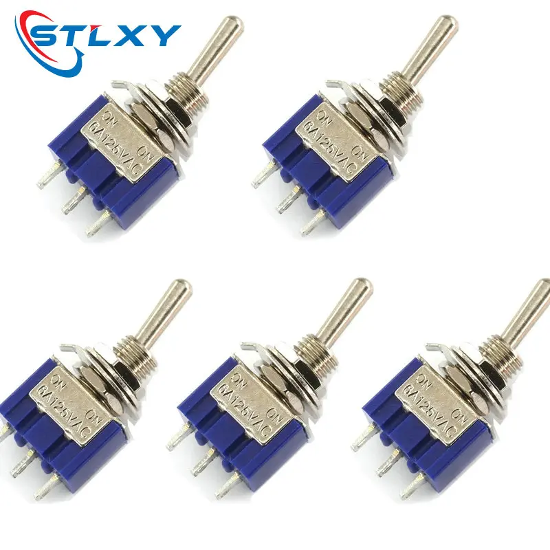 5ks AC AC ON-ON SPDT 2 Poloha prepínač polohy 6A 125V
