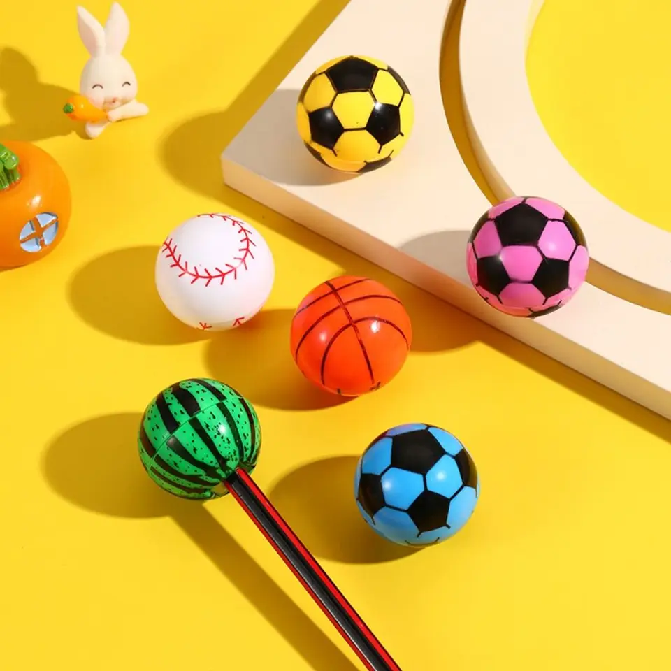 5ks basketbalové futbalové baseballové baseball mini ceruzka orezávača s jedným otvorom na skicovanie vtipné orezávač tvaru písanie kresby