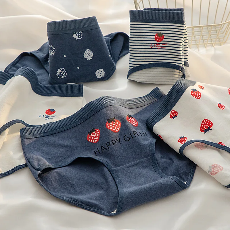 5ks bavlnené nohavičky Underwear Women Sexy spodné prádlo dievčenské nohavičky krásne spodky ženské nohavičky