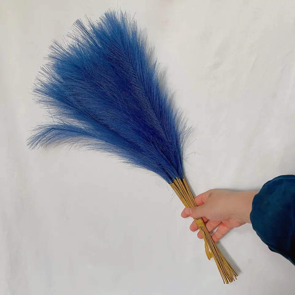 5ks boho pampas trávniky dekor umelý kvetina kytica pre domácu svadobnú dekoráciu párty spálne dekorácie Fluffy Falošné trstiny rastlina
