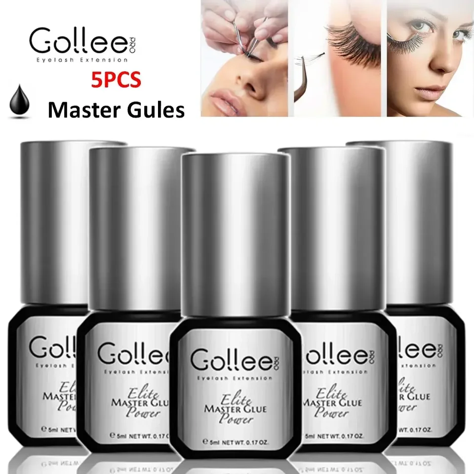 5ks gollee 5 ml rias lepidla lepidla bonder bonder 15 ml nízky zápach falošné riasy lepidla vodotesné kozmetické nástroje kozmetických nástrojov makeup