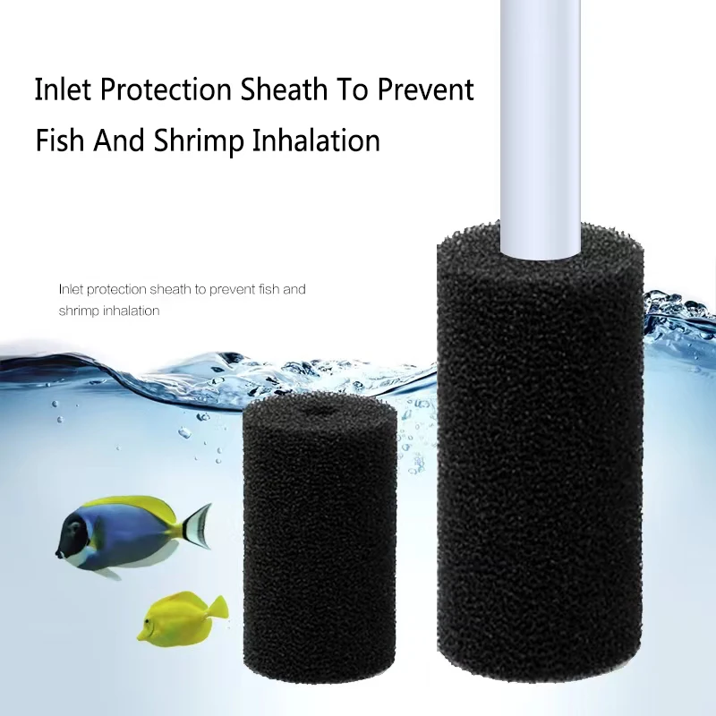 5ks huby akvárium Filter Protector Cover For Fish Tank Inlet Pond Black Foam Vodné filtre Ochranné huby
