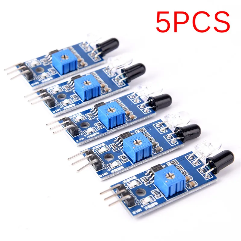 5ks IR IR Infračervené prekážky Senzor Sensor pre robot Arduino Smart Car Robot