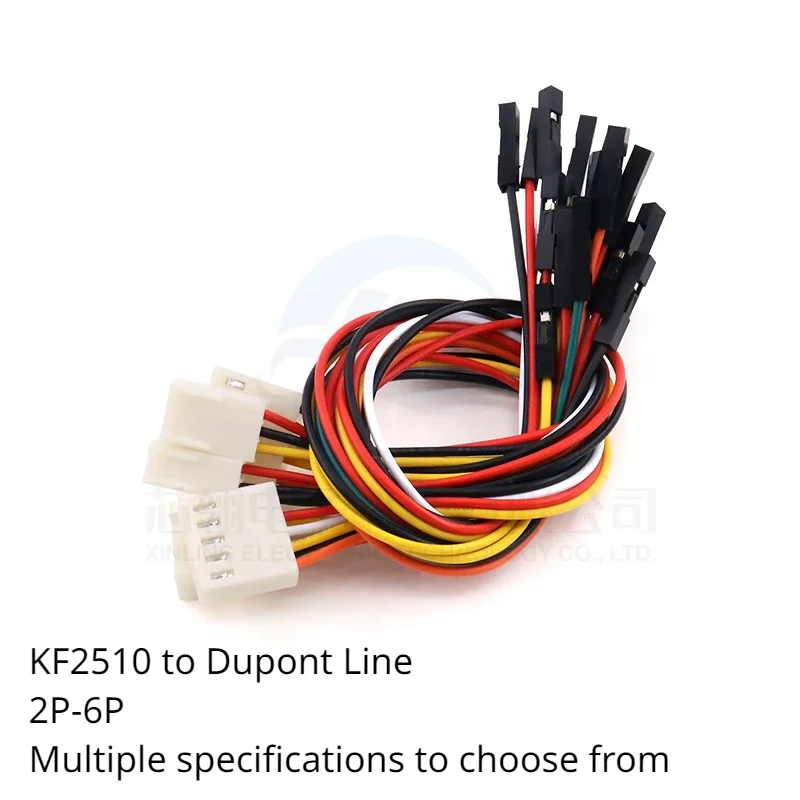 5ks KF2510 do DuPont Line 2,54 mm Pitch Adapter Line Electronic Connection Terminálová čiara 2p3p4p5p6p