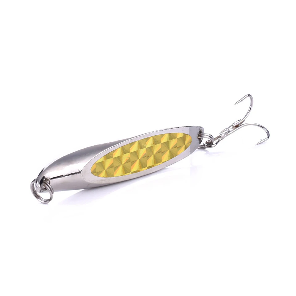 5ks kovové lyžice rybárskych látok rozmetávač Jig Tvrdé návnady Wobblers Crankbait Artificial Bait na rybolov kaprov