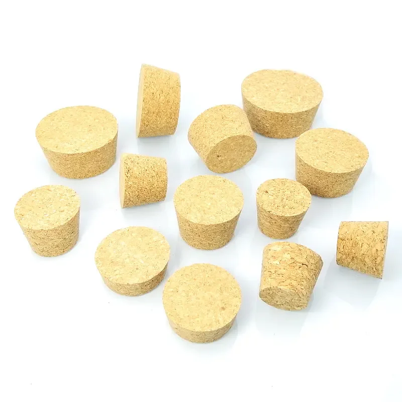 5ks laboratórium Top Dia 32 mm až 83 mm Drevené korkové sklenené fľaša zátkovača kanvica puding fľaša Cork Cap Tadovník drevená zástrčka