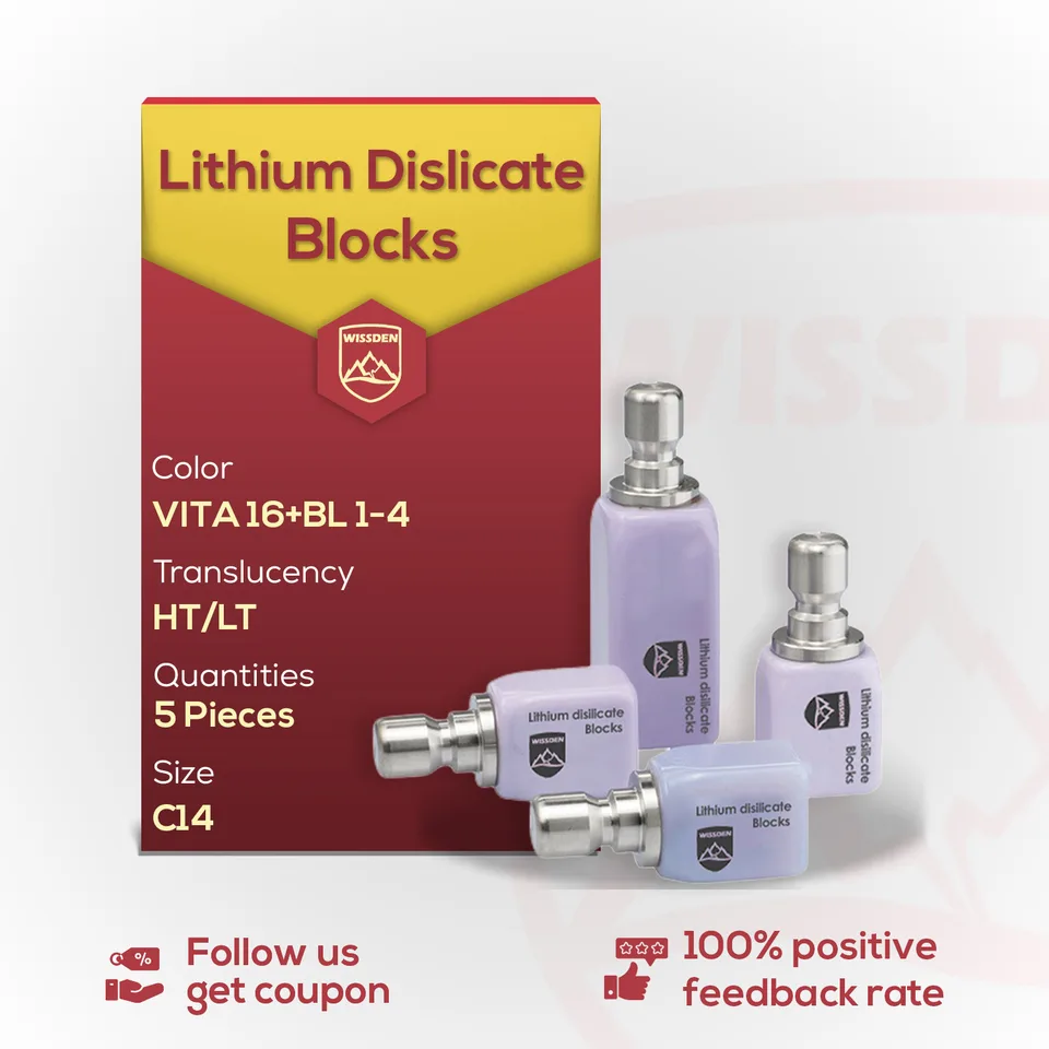 5ks Littium Disilikáty bloky C14 Wissden Dental Glass Ceramic Cubes CAD/CAM-Instant Najlepšia spätná väzba od zákazníkov v www.formove.sk