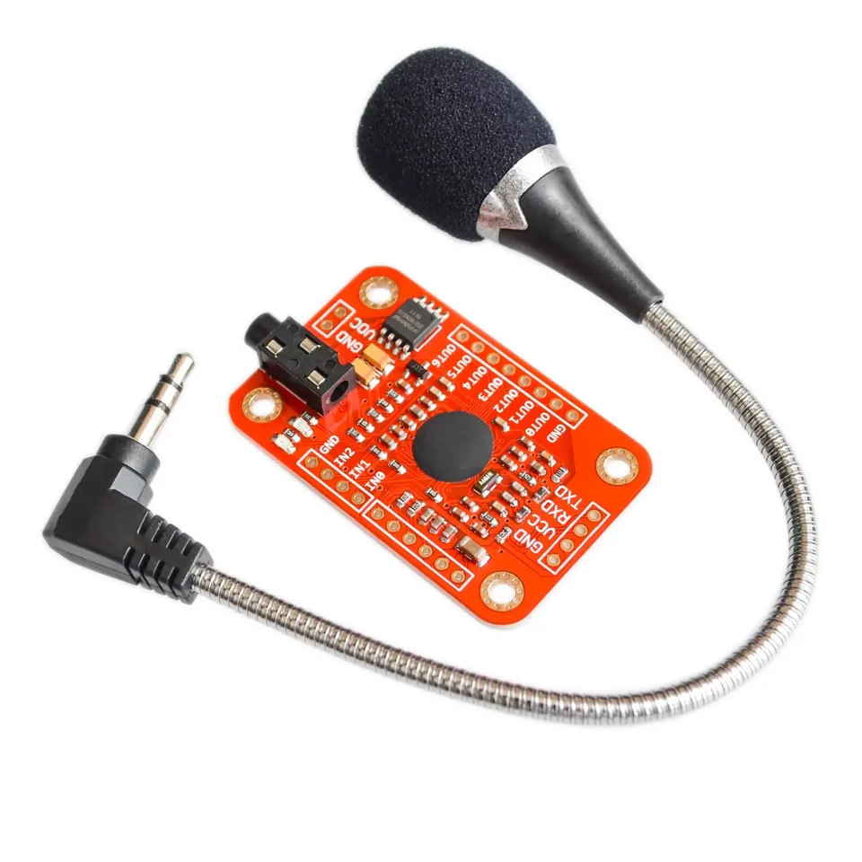 5ks modul rozpoznávania hlasu v3 rozpoznávanie rýchlosti kompatibilného s podporou 80 druhov hlasovej zvukovej dosky pre Arduino