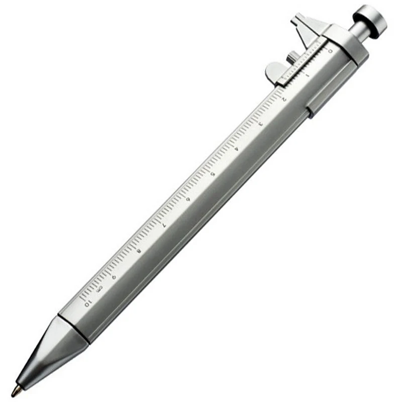 5ks Multifunkčný 1,0 mm gélové atramentové pero Vernier Caliper Ball Ball Pen Stationery Ball-Point Pens Blue Ink