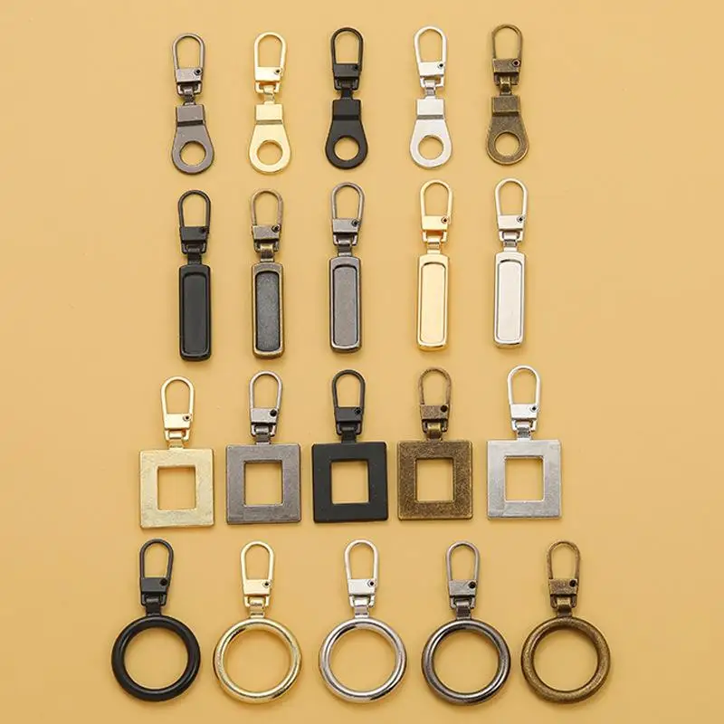 5ks módne kovové súpravy na zips Oprava súprav na zips Pull for Zip Slider Šitové remeselné šitie súprav