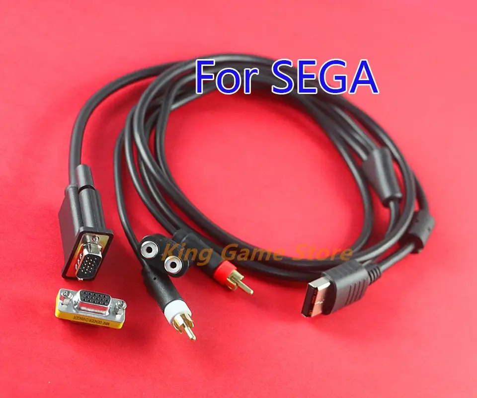 5ks nahradenie Vysokej kvality VGA High Definition Cable RCA Sound Adapter HD PAL NTSC pre SEGA Dreamcast DC
