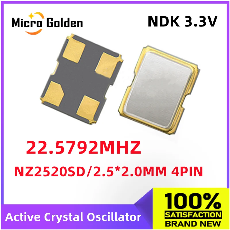 (5ks) NDK NZ2520SD 22,5792M 22,5792MHz 2520 Aktívny kryštálový oscilátor 3,3 V Nízkofázový šum a nízky jitter rezonátor Quartz Resonátor