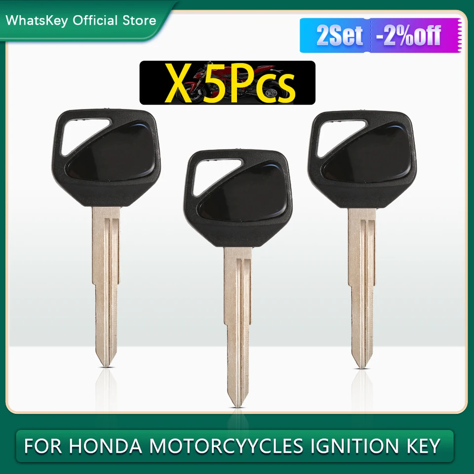 5ks nezostrihaný prázdny motocyklový zapaľovací kľúč pre Honda CBR 600 900 929 954 1000 CBR600RR F5 CB400 VTEC 1 2 3 4 CB1300 Hornet 600