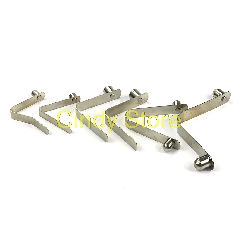 5ks oceľové kajakové pádlový paddle stanový pól stlačte pružinovú klipovú trubicu Single/Double Pin Solid Core